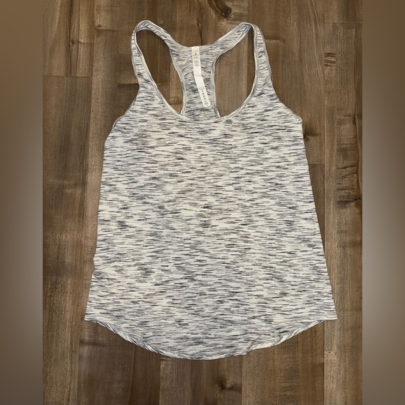 Lululemon Women’s Essential Tank in Tiger Space Dye Black White Size 6 - Picture 1 of 6